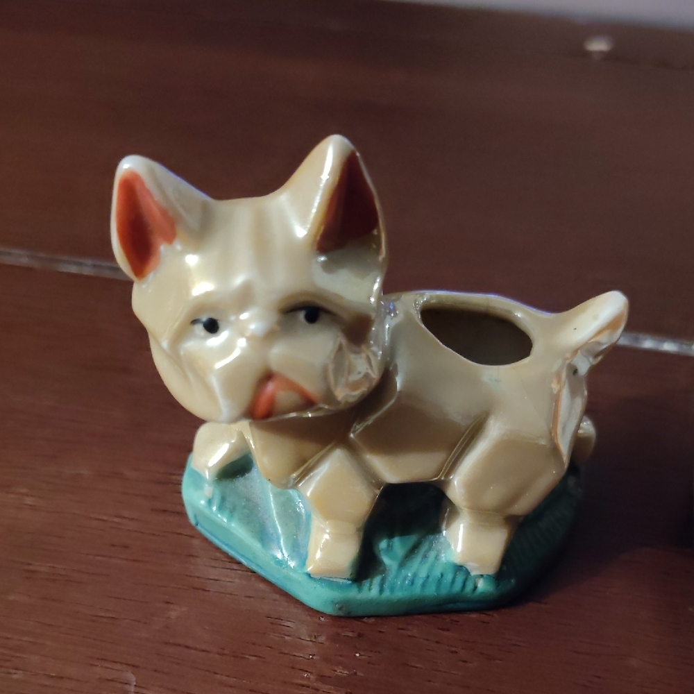 Adorable Ceramic Dog Planter